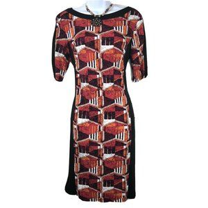 New MADISON LEIGH Red Black Multicolor Short